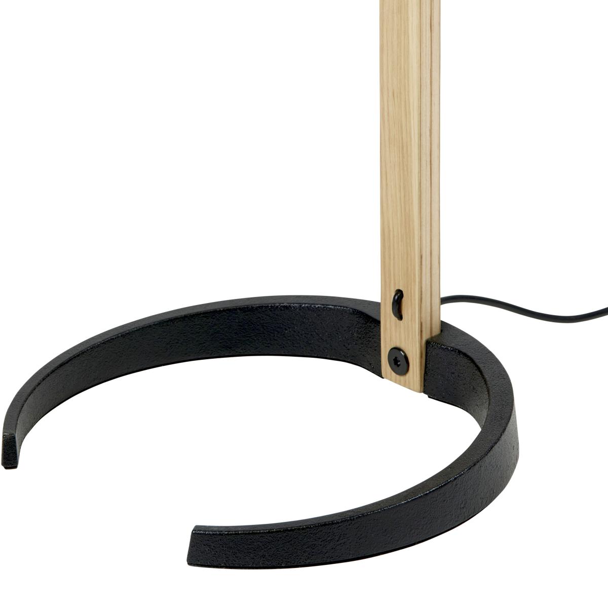 Timberline Floor lamp textile white natural wood / 1970s relaunch - Gubi – image 5