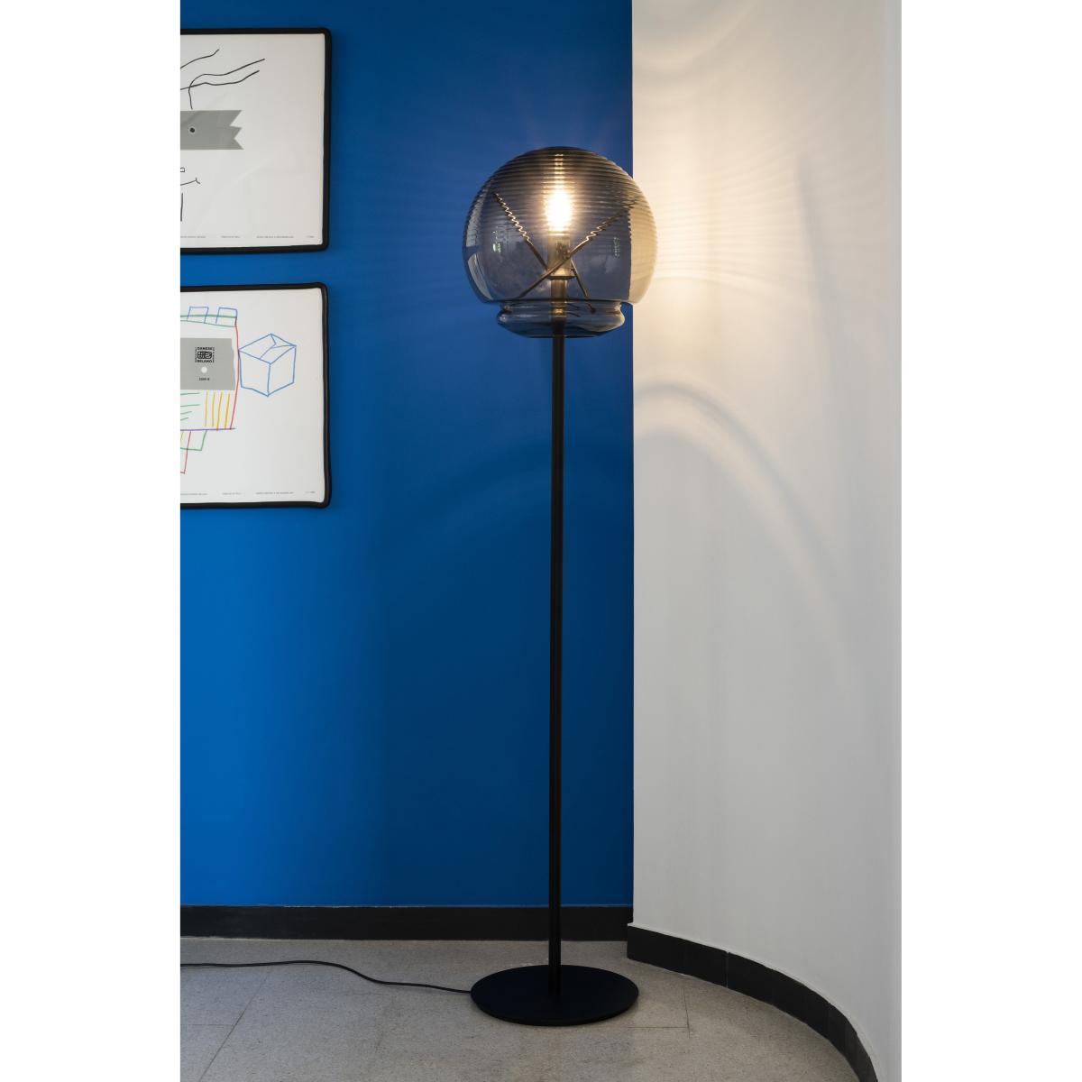 Vitruvio Floor lamp - / Blown glass - Ø 40 x H 177 cm by Artemide Black – image 3