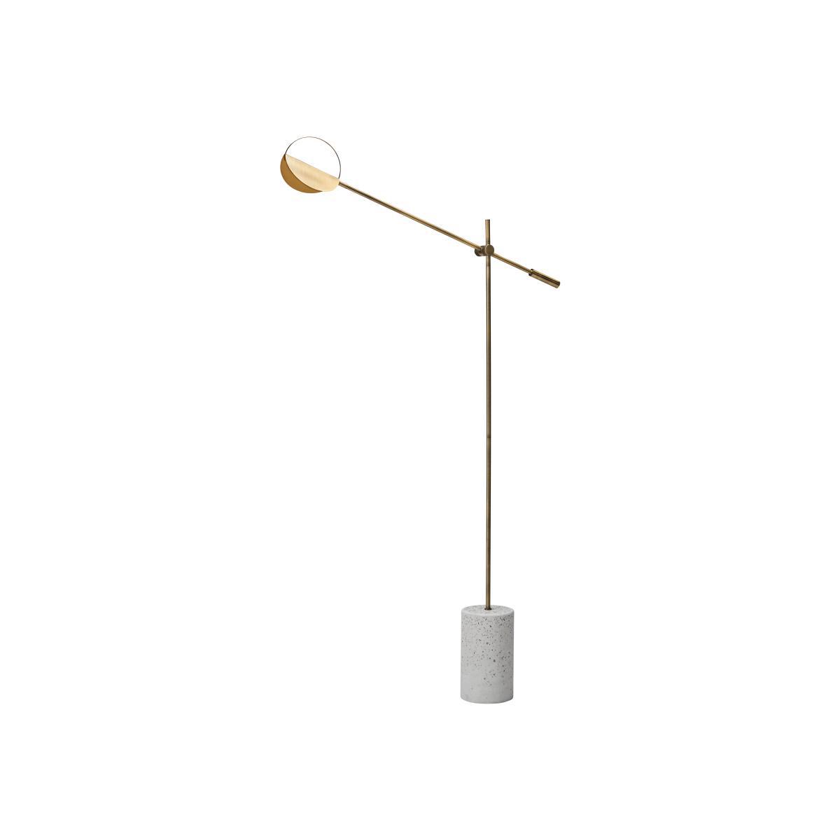 Leaves LED Floor lamp - / Metal & terrazzo by Bolia Gold – image 1