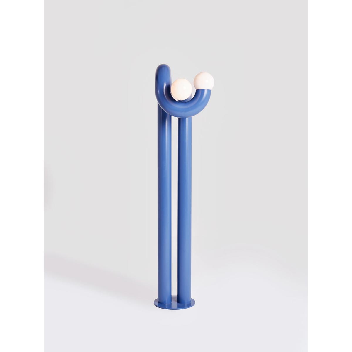 Modulation 2 Floor lamp - / H 170 cm - Steel by Axel Chay Blue – image 2
