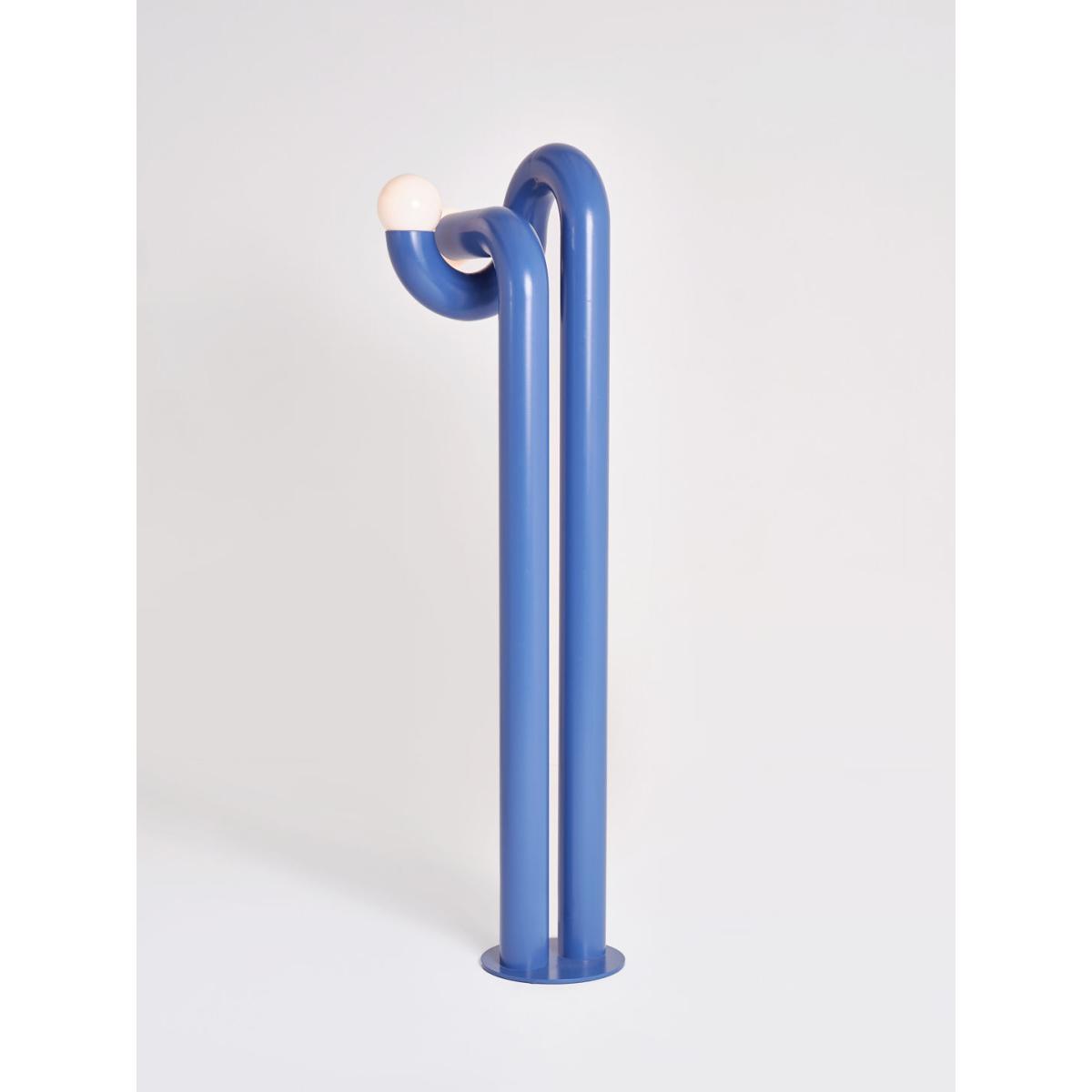 Modulation 2 Floor lamp - / H 170 cm - Steel by Axel Chay Blue – image 3