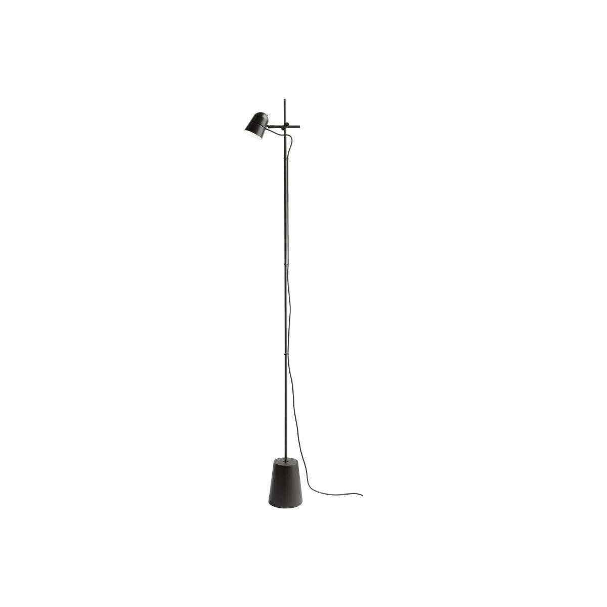 Counterbalance Floor lamp - LED - Adjustable shade - H 170 cm by Luceplan Black – image 1