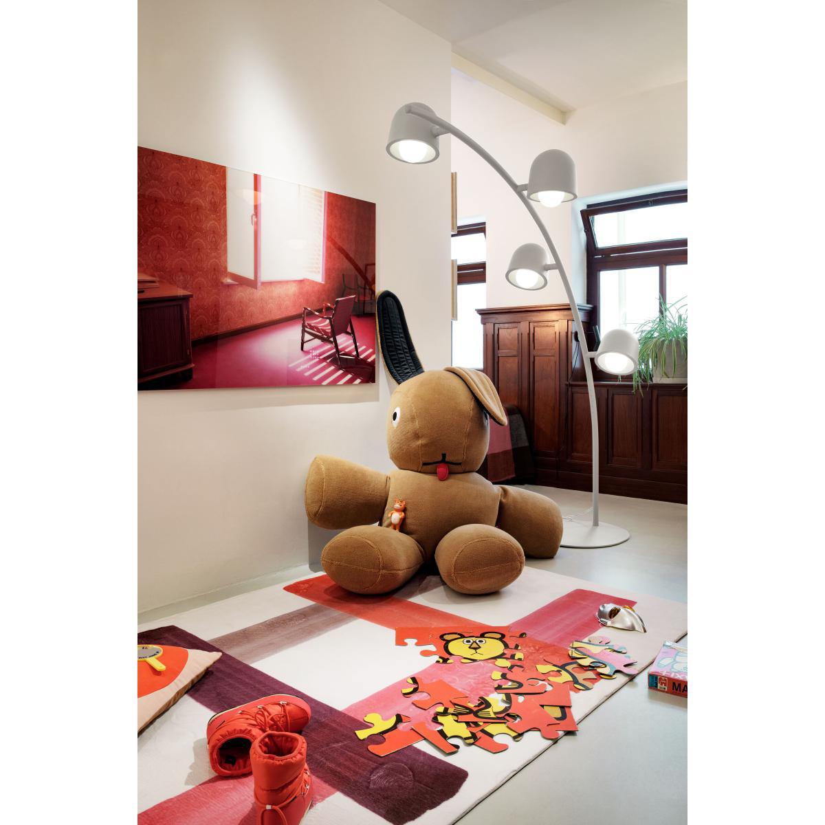 Big Lebow Floor lamp - / H 234 x L 186 cm - 4 adjustable lampshades / Metal by Fatboy Grey – image 3