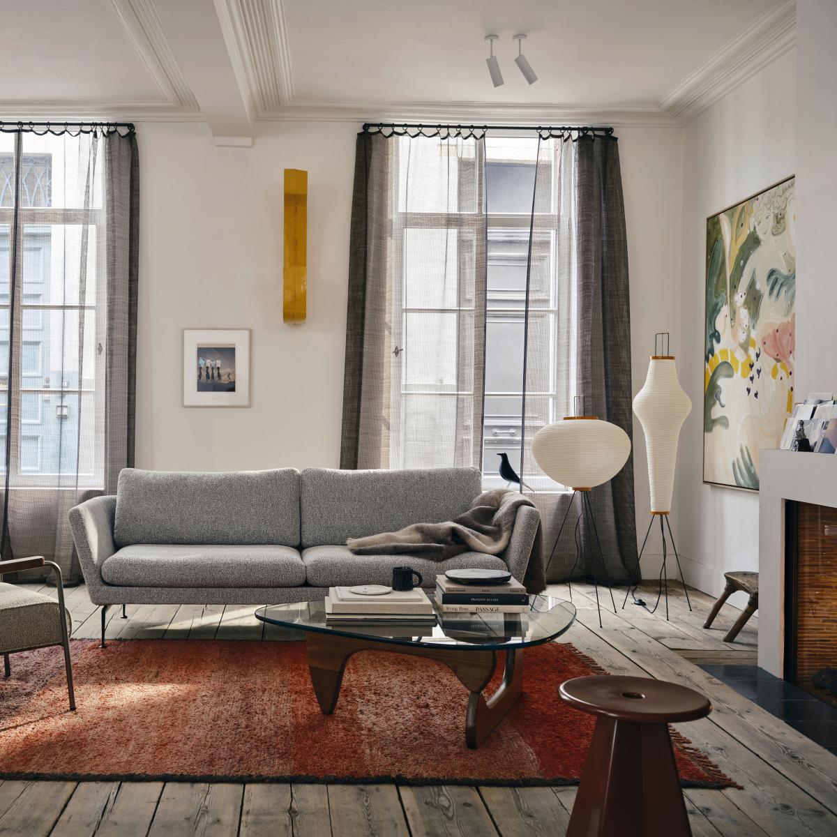 Akari 10A Floor lamp paper beige /Isamu Noguchi, 1951 - Ø 53 x H 123 cm - Vitra – image 3