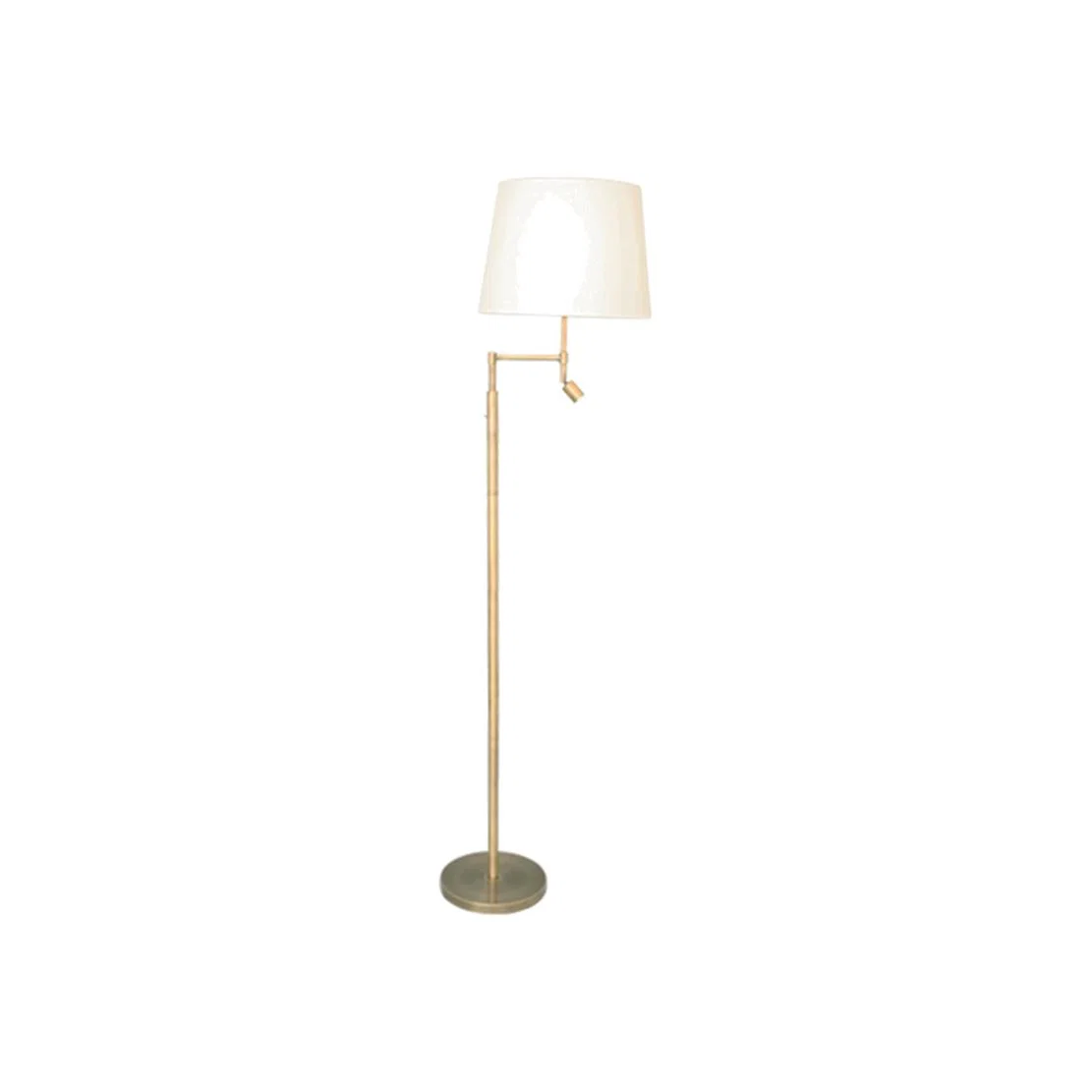 By Rydéns Orlando floor lamp Beige antique brass stand – image 1