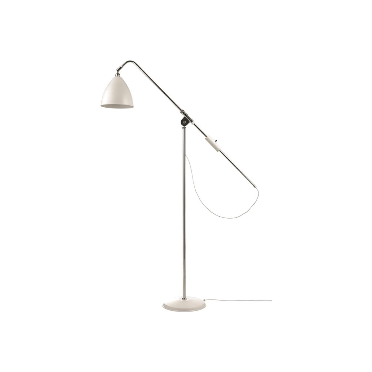 Bestlite BL4 floor lamp matte white-chrome – image 1