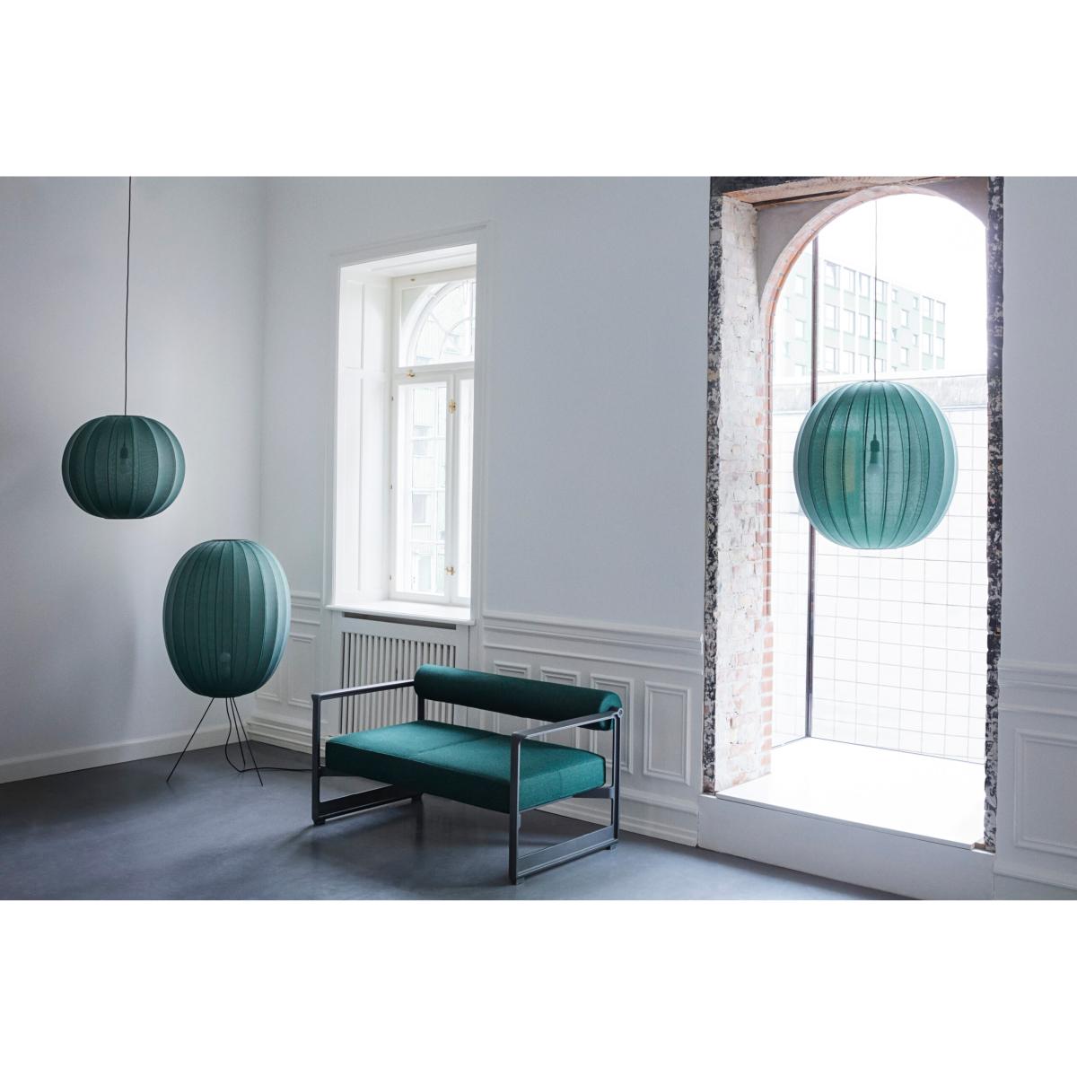 Made By Hand Knit-Wit 65 High Oval Medium floor lamp Tweed green – image 2