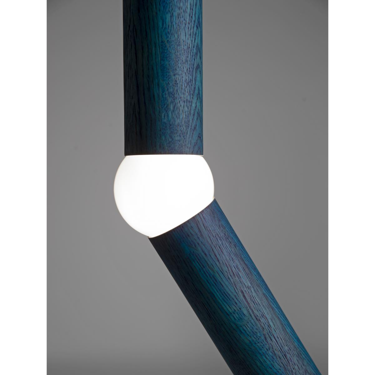 Oblure Lightbone floor lamp 124.3 cm Blue oak – image 2