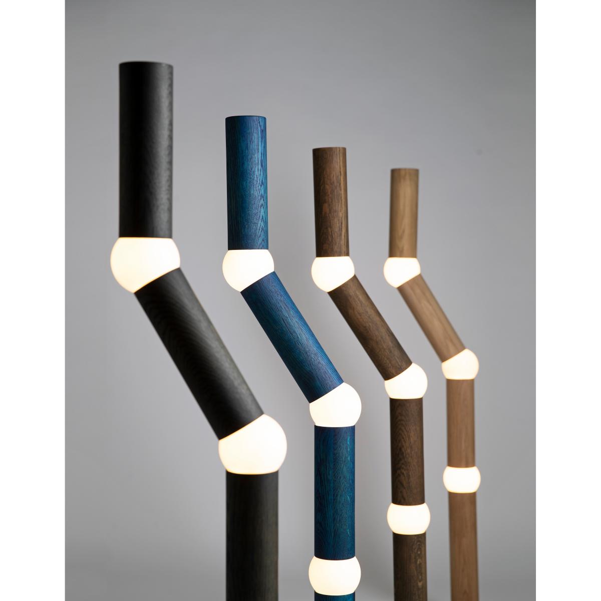 Oblure Lightbone floor lamp 124.3 cm Blue oak – image 3