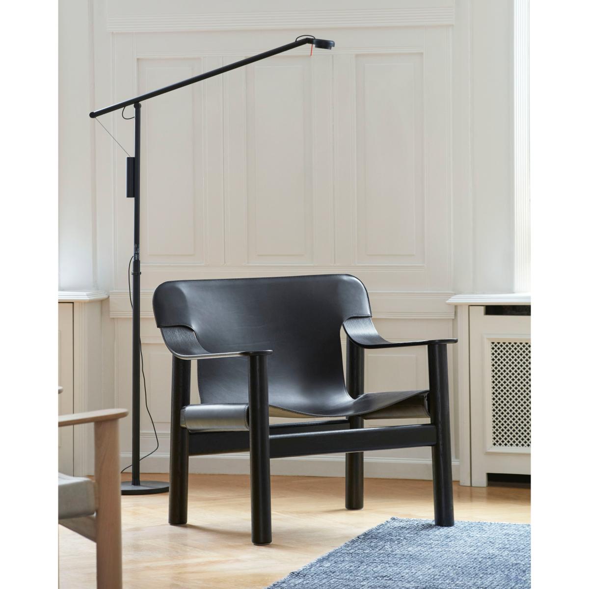 HAY Fifty-Fifty floor lamp Soft black – image 2