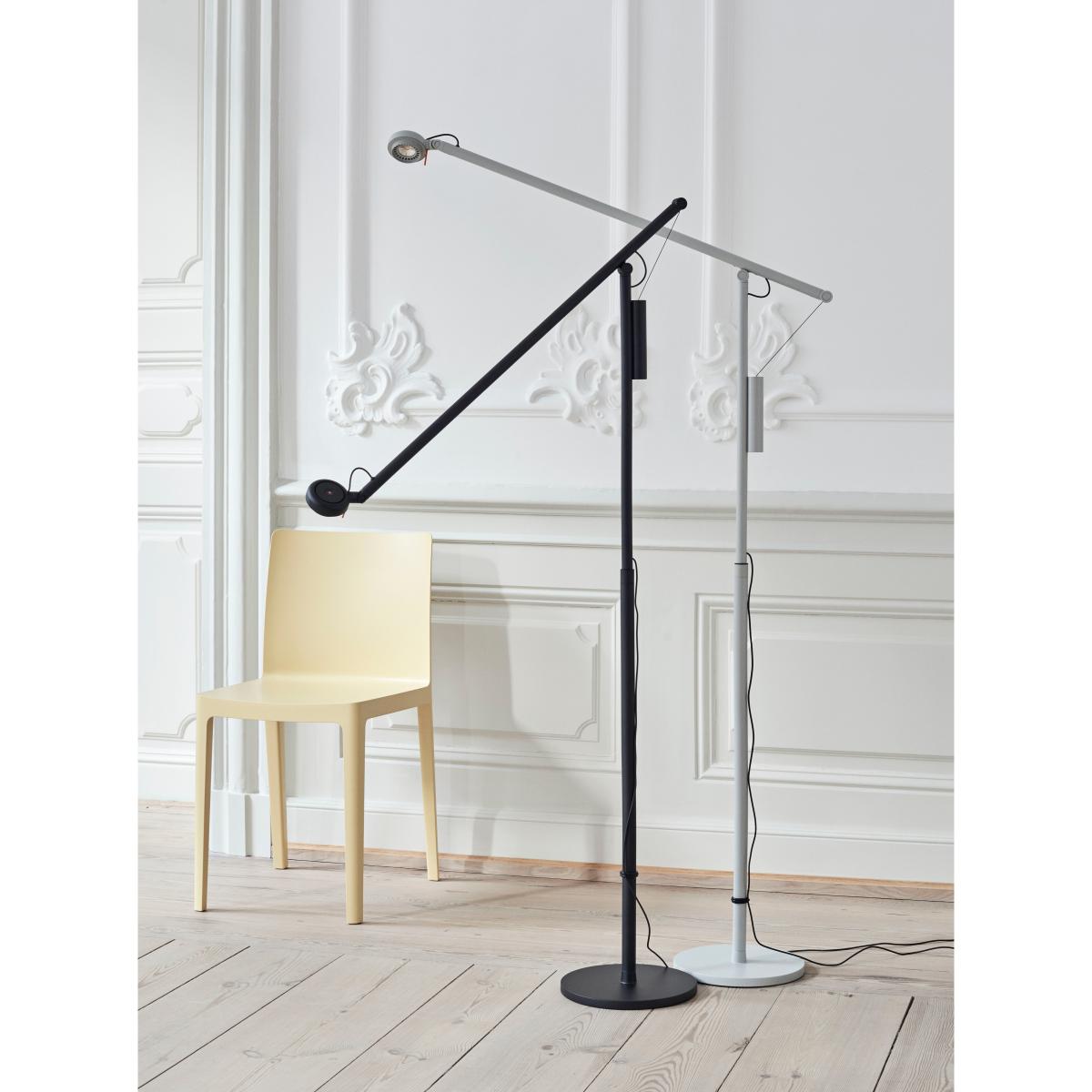HAY Fifty-Fifty floor lamp Soft black – image 8