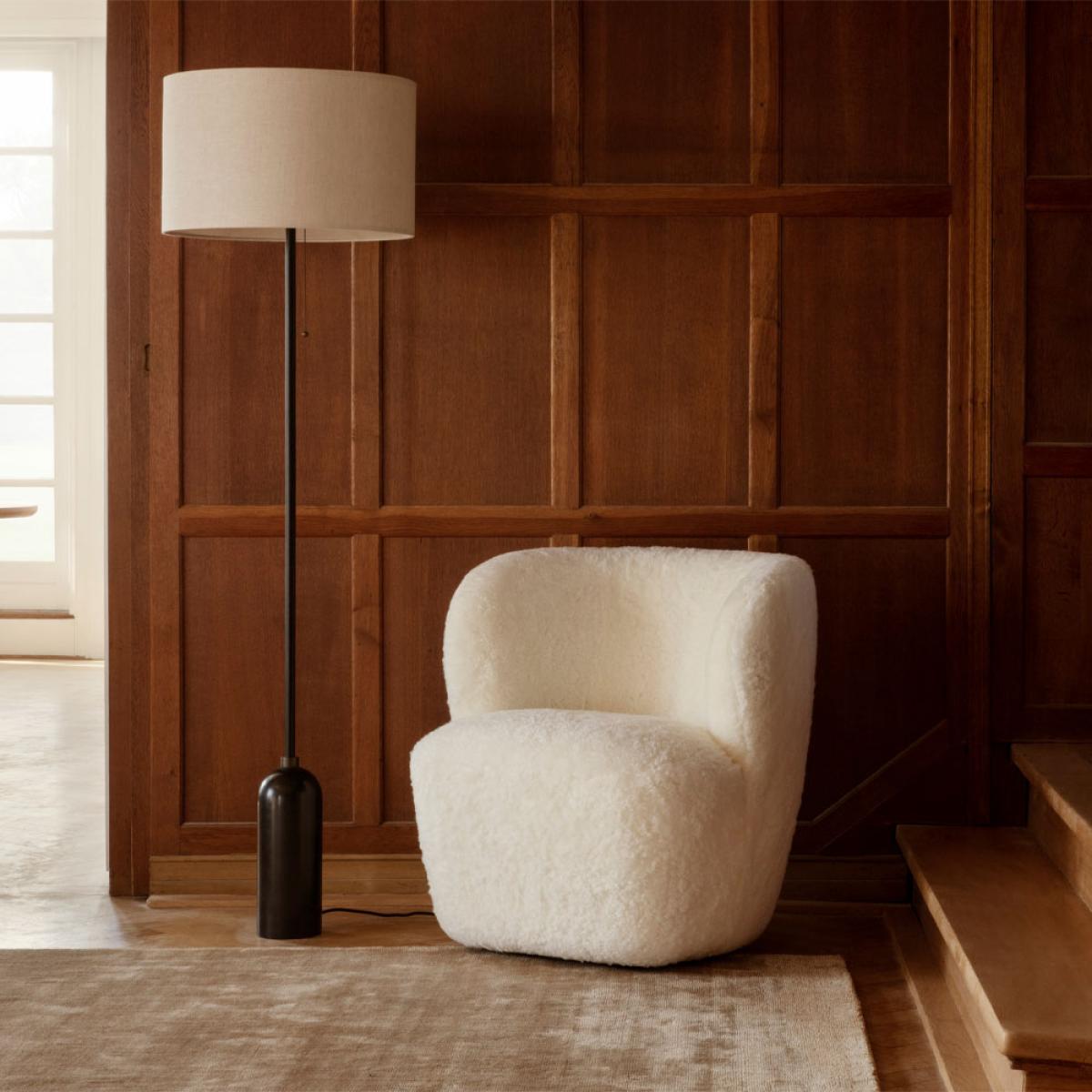 Gubi Gravity floor lamp Black steel/canvas – image 5