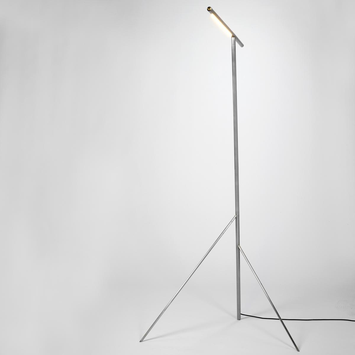 Mattia floor lamp Steel-brass – image 4
