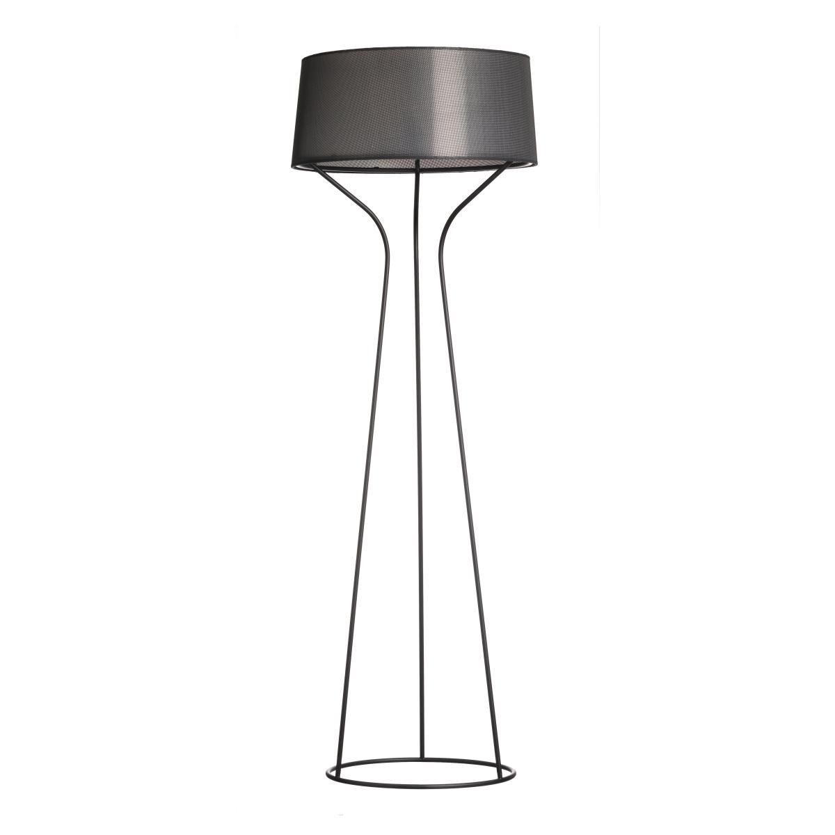 Aria floor lamp black-lacquered, black shade – image 2