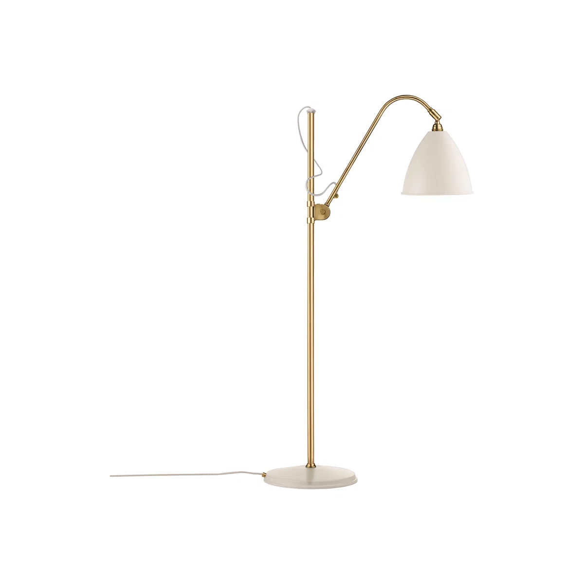 Bestlite BL3M floor lamp matte white-brass – image 1