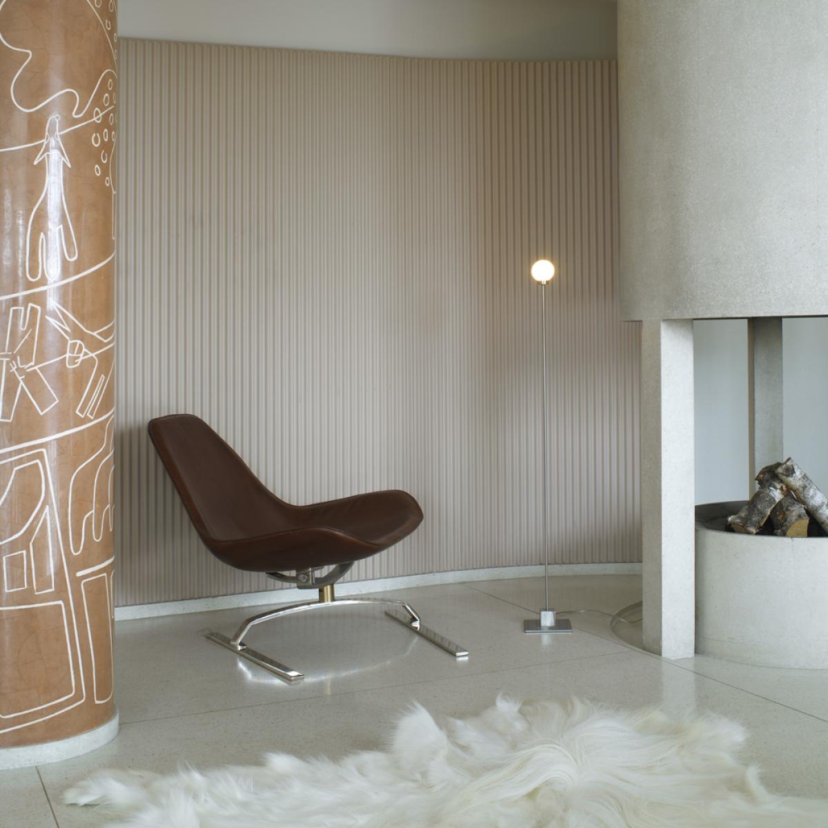 Northern Snowball Floor lamp Steel white opal glass – image 3