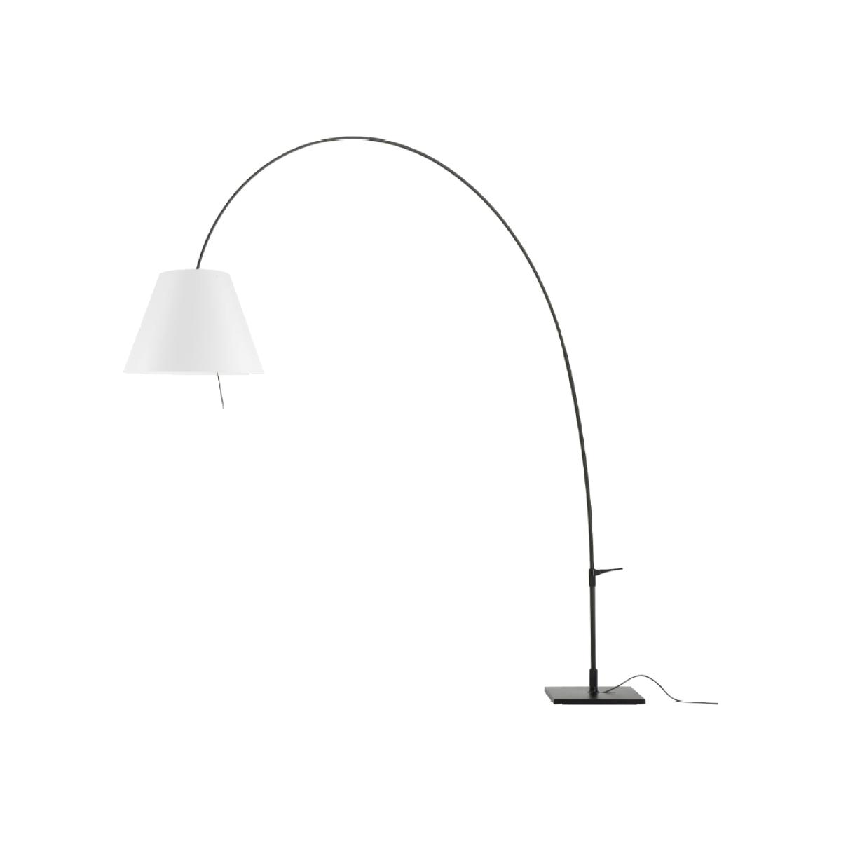 Luceplan Lady Costanza D13E d floor lamp White shade-black lacquered stand – image 1