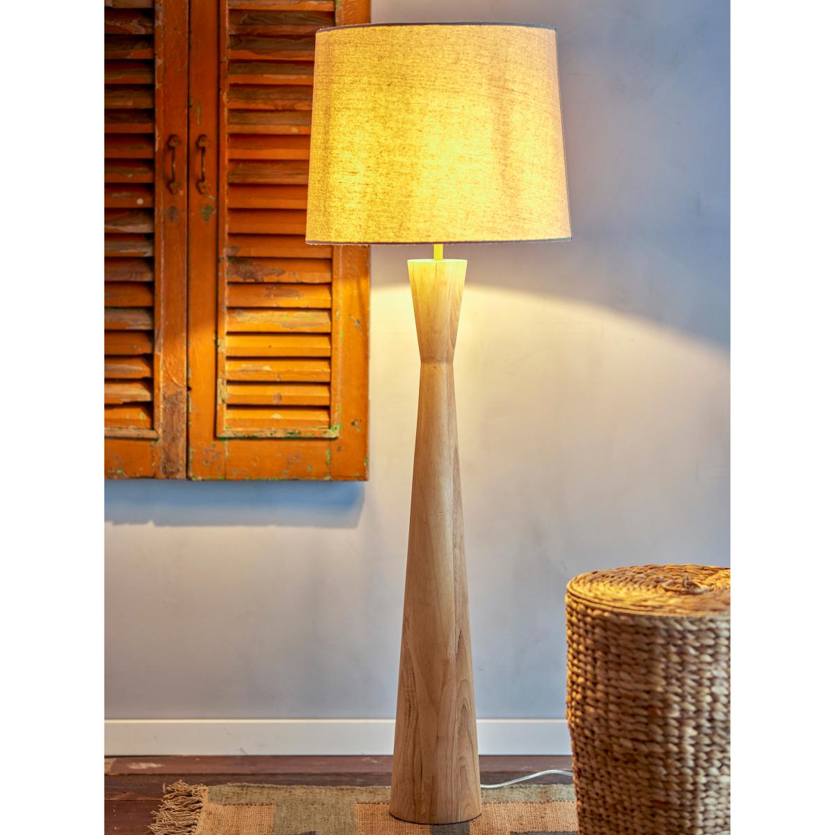 Bloomingville Leonor floor lamp Ø45x130 cm Rubberwood – image 2