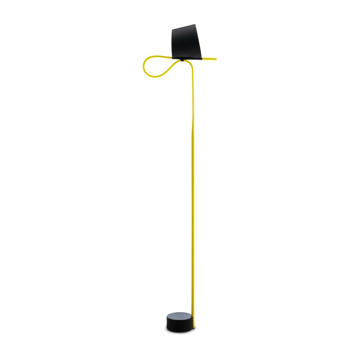 HAY Rope Trick floor lamp Black-yellow – image 2