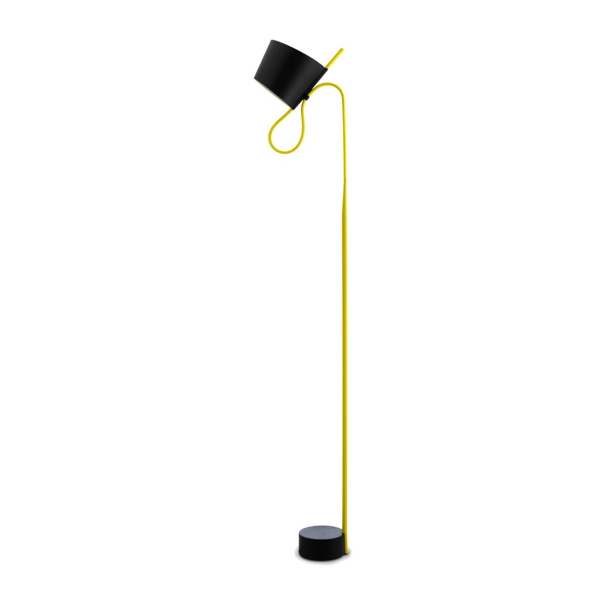 HAY Rope Trick floor lamp Black-yellow – image 3