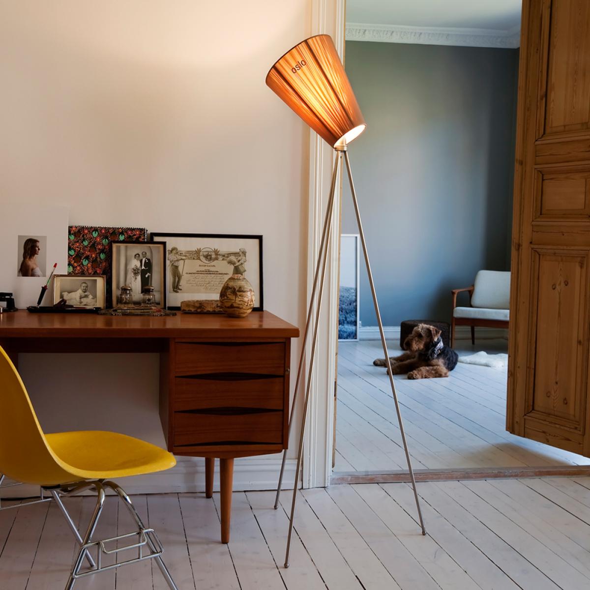 Northern Oslo Wood Floor lamp Beige beige stand – image 2