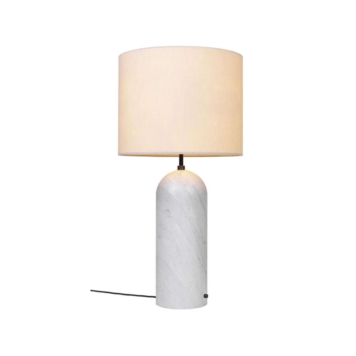 Gubi Gravity XL floor lamp White marble/canvas low – image 2