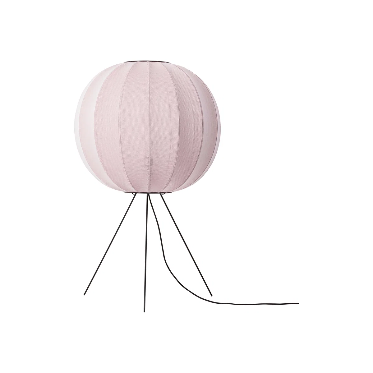 Made By Hand Knit-Wit 60 Round Medium floor lamp Light pink