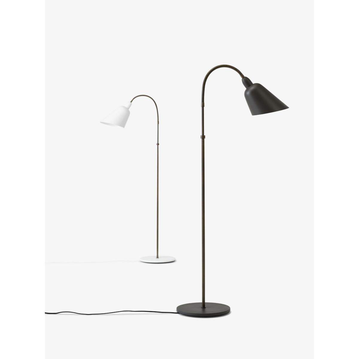 &Tradition Bellevue AJ7 floor lamp Anniversary Edition Stone grey-bronzed brass – image 3