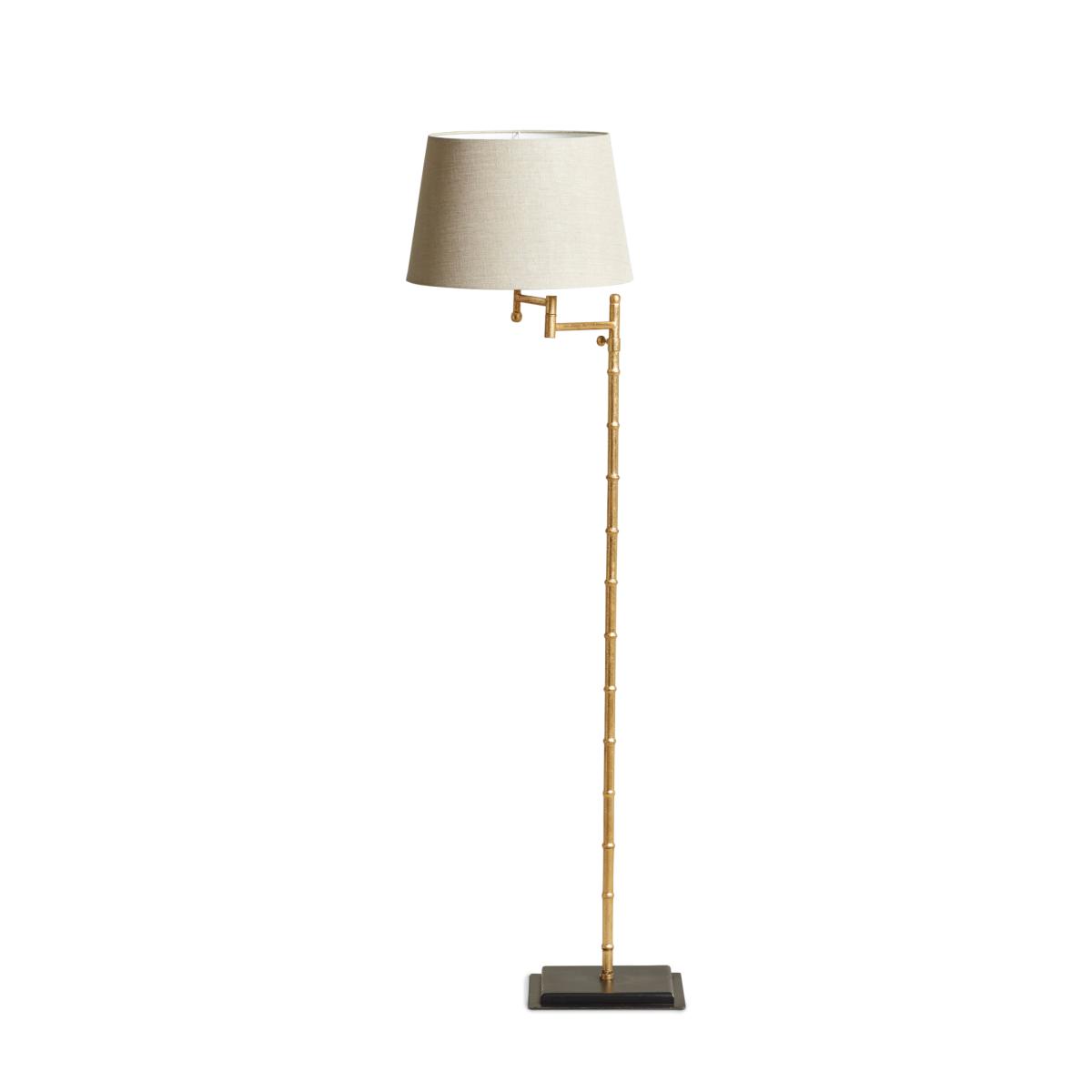 Bambu Swivel Floor Lamp - Gold – image 2