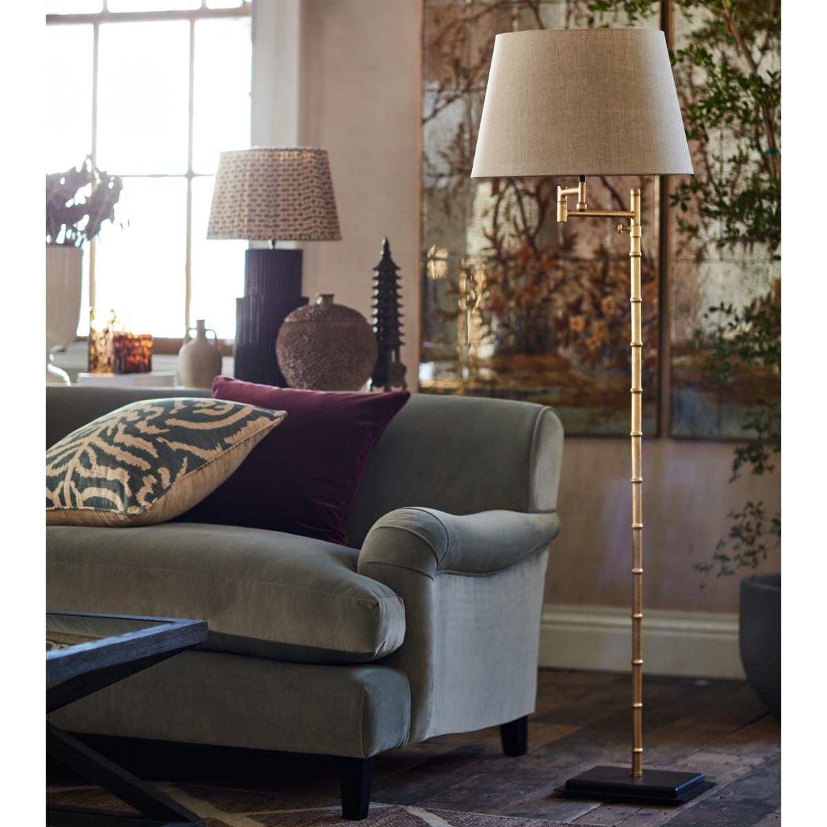 Bambu Swivel Floor Lamp - Gold – image 3