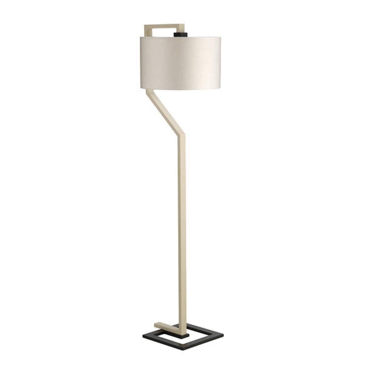 Elstead Axios Floor Lamp Cream Shade Dark Grey Painted Metal Base – image 2