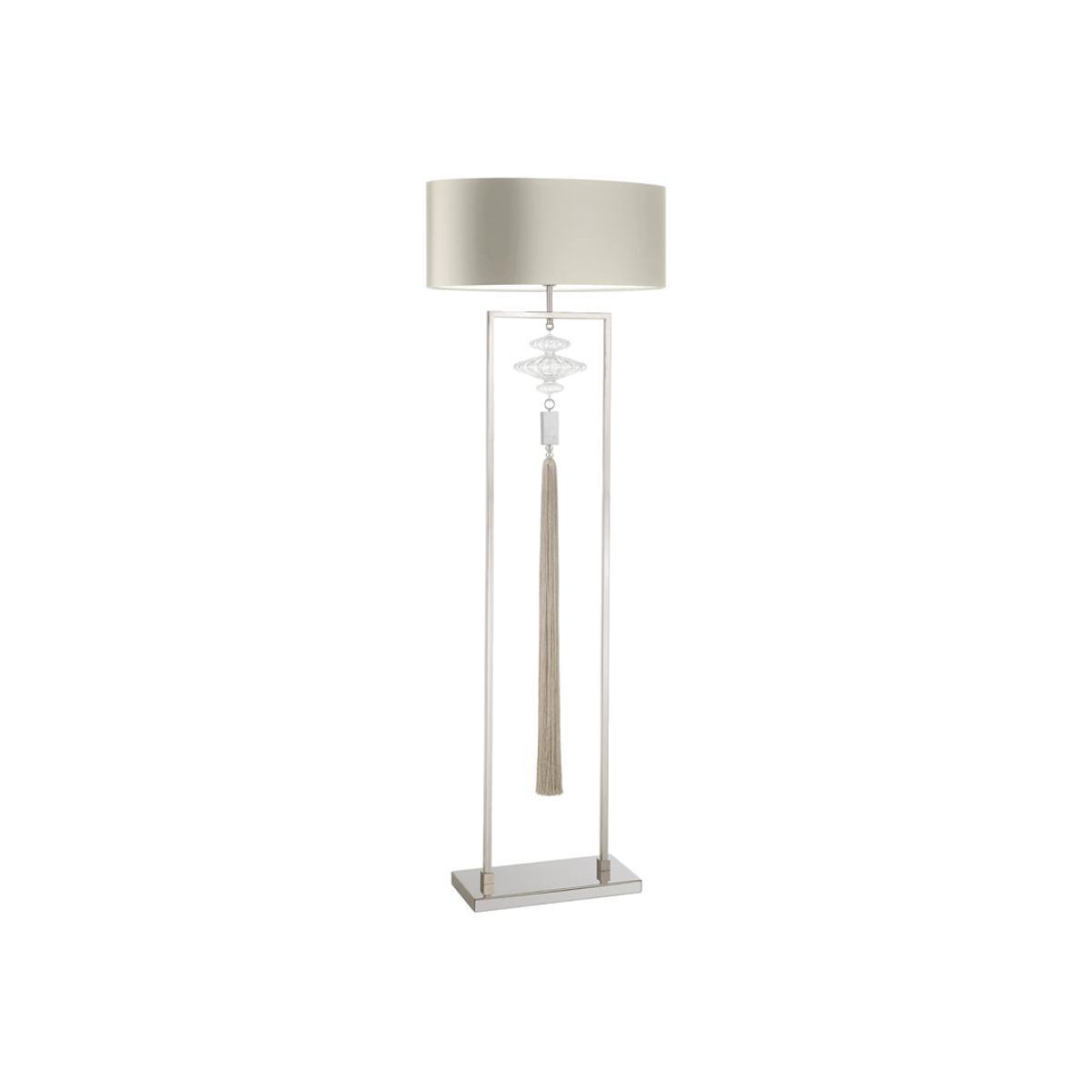 Heathfield & Co Constance Nickel Floor Lamp