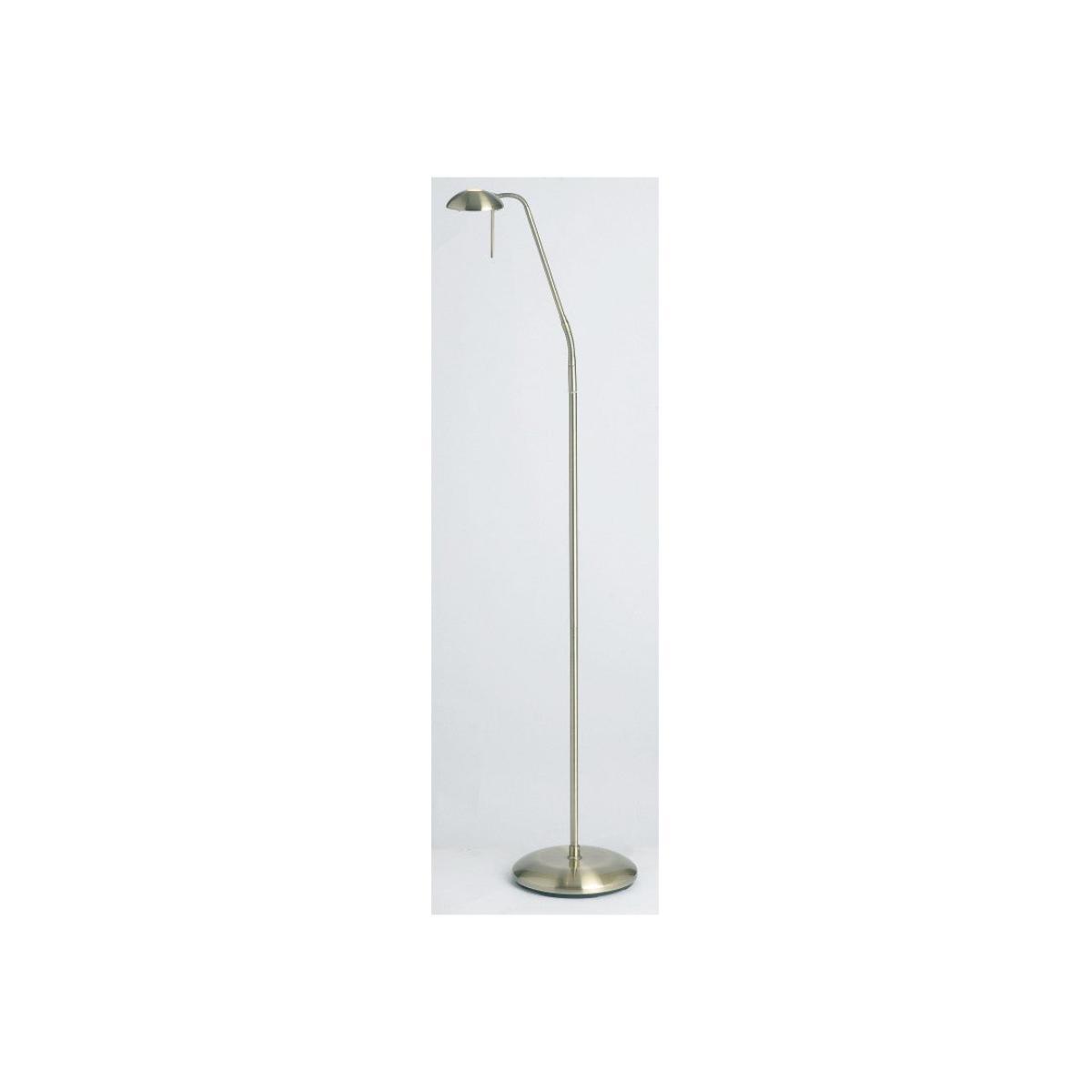 Gallery Direct Hackney Floor Lamp Antique Brass