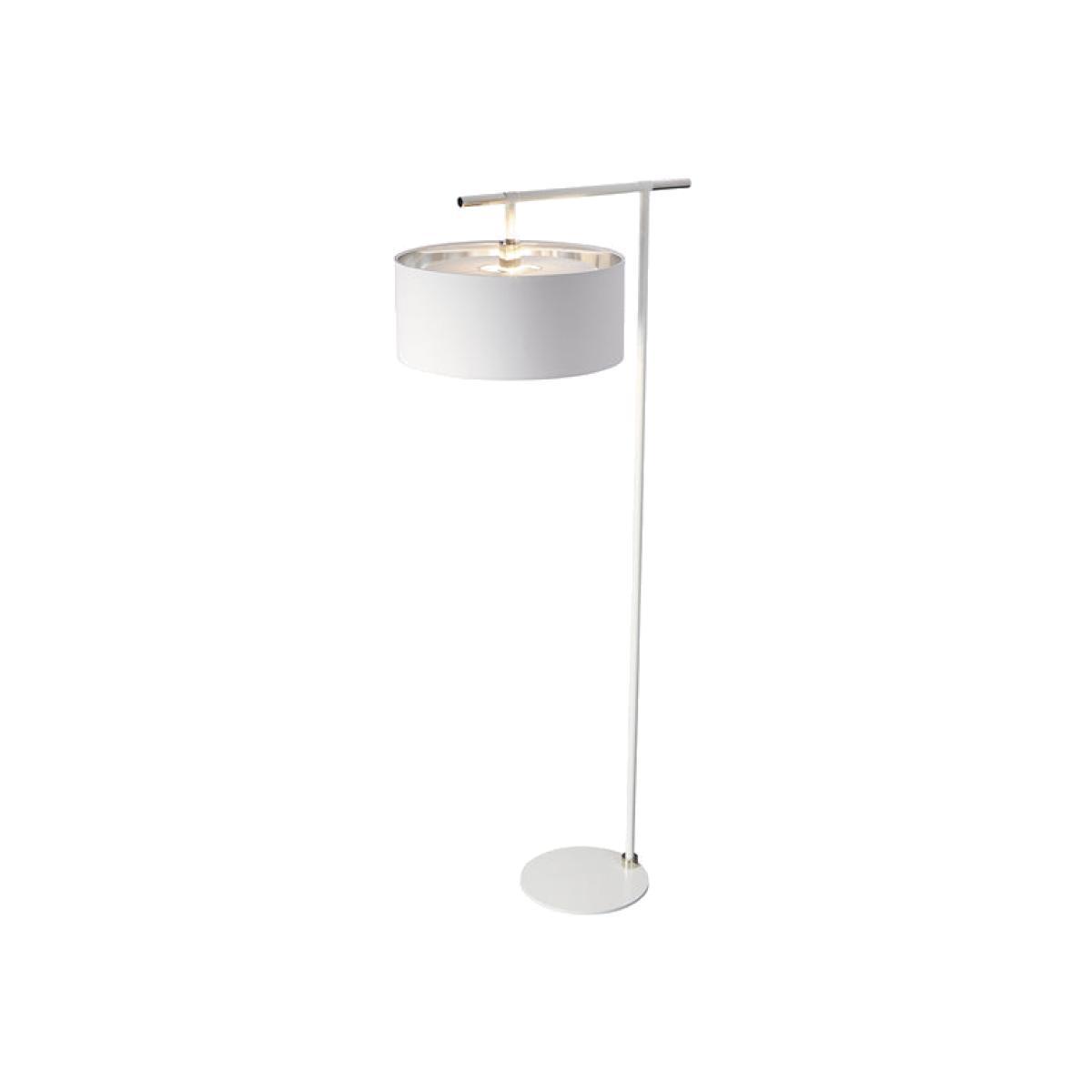 Elstead Balance 1 Light Floor Lamp White Polished Nickel – image 1