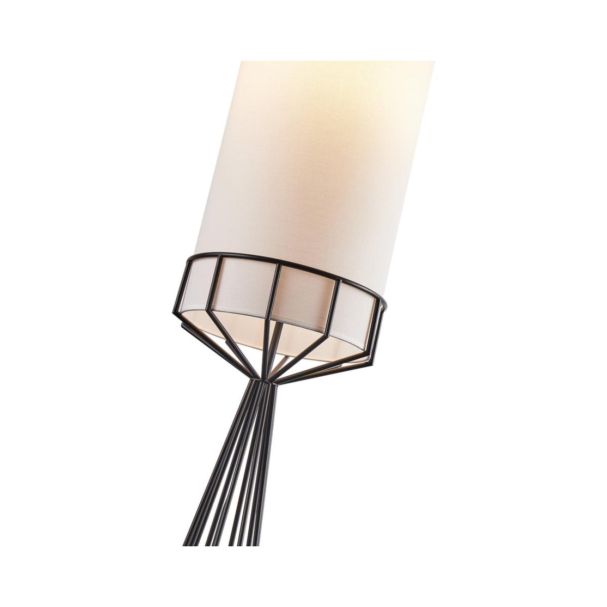 Liang & Eimil Faro Floor Lamp - Matt Black & White Linen – image 5