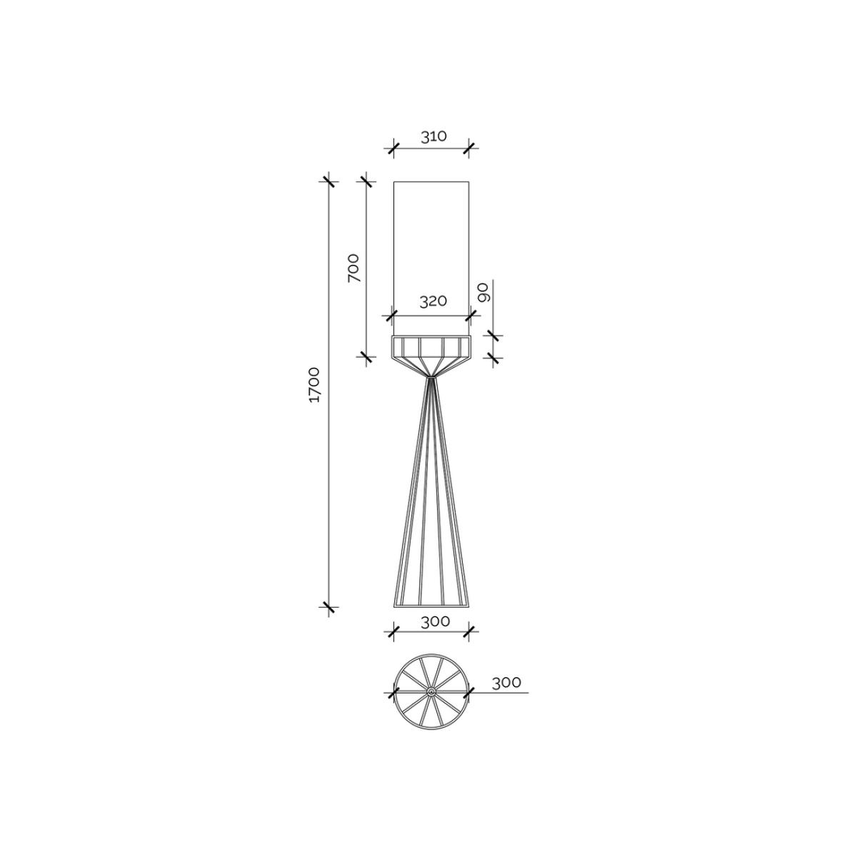 Liang & Eimil Faro Floor Lamp - Matt Black & White Linen – image 7
