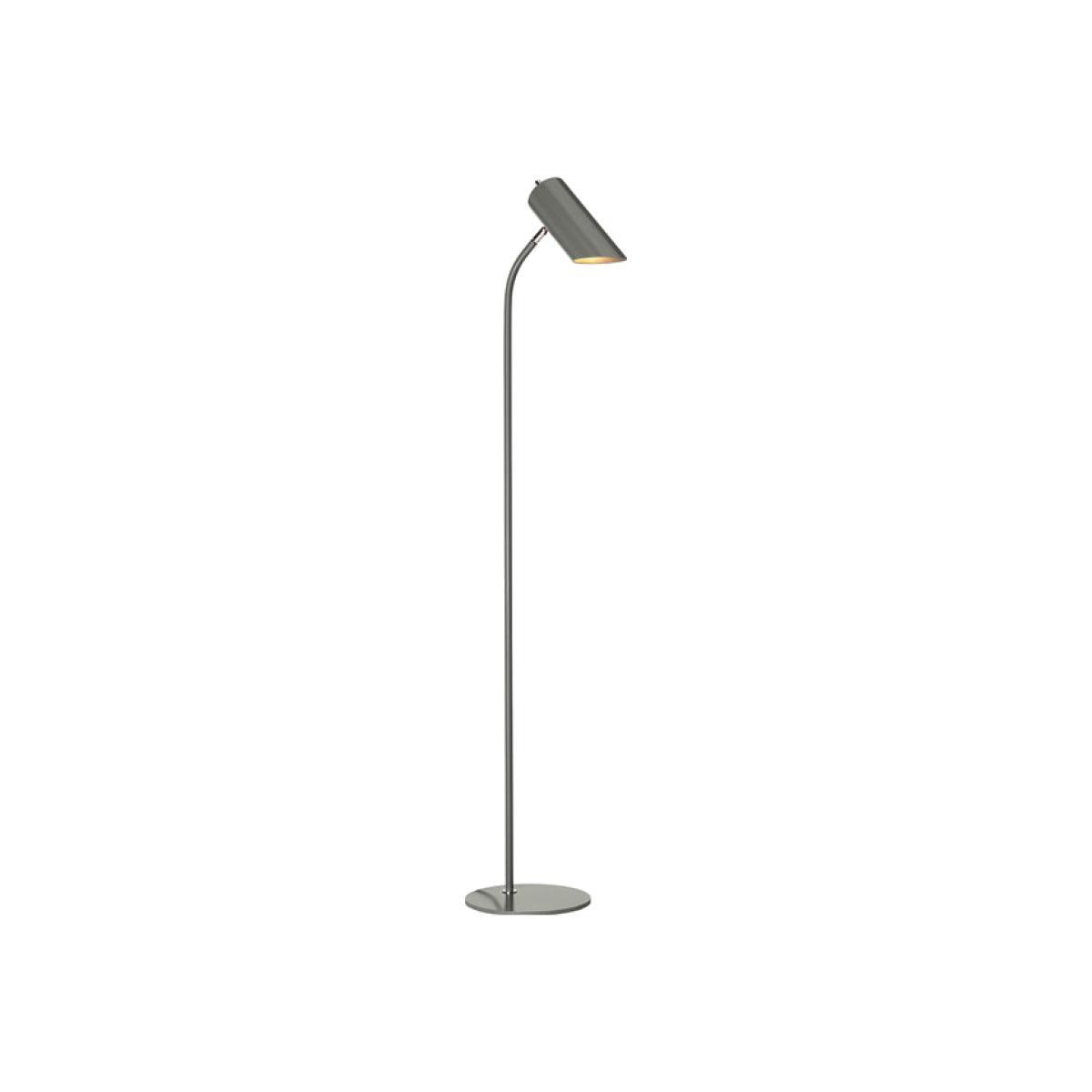Elstead Quinto 1 Light Floor Lamp Dark Grey Polished Nickel – image 1