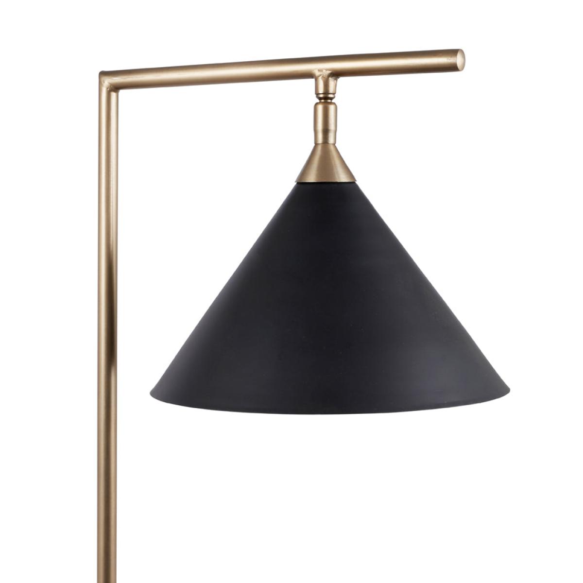 Olivia's Netty Floor Lamp in Matt Black And Antiuqe Brass – image 5