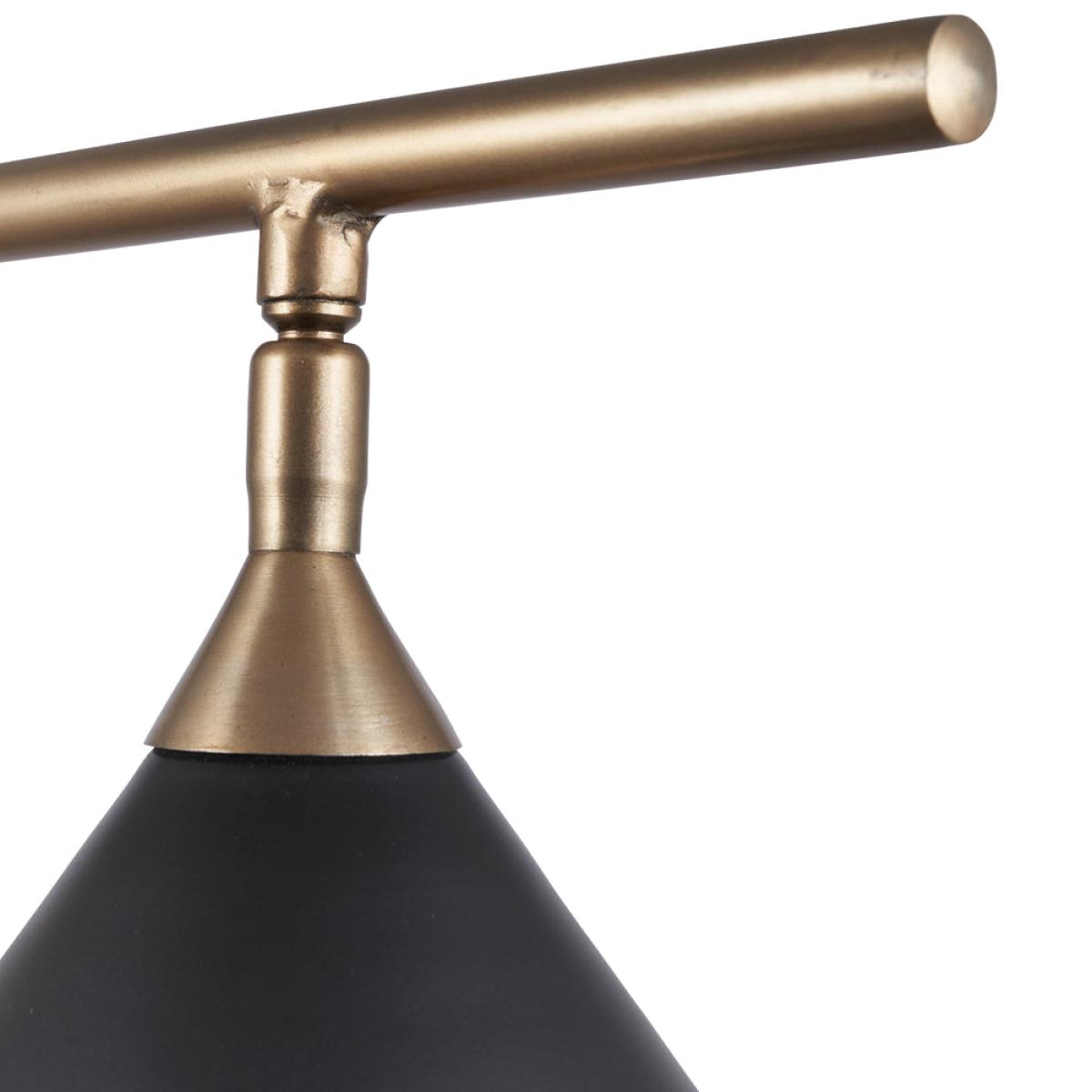 Olivia's Netty Floor Lamp in Matt Black And Antiuqe Brass – image 6