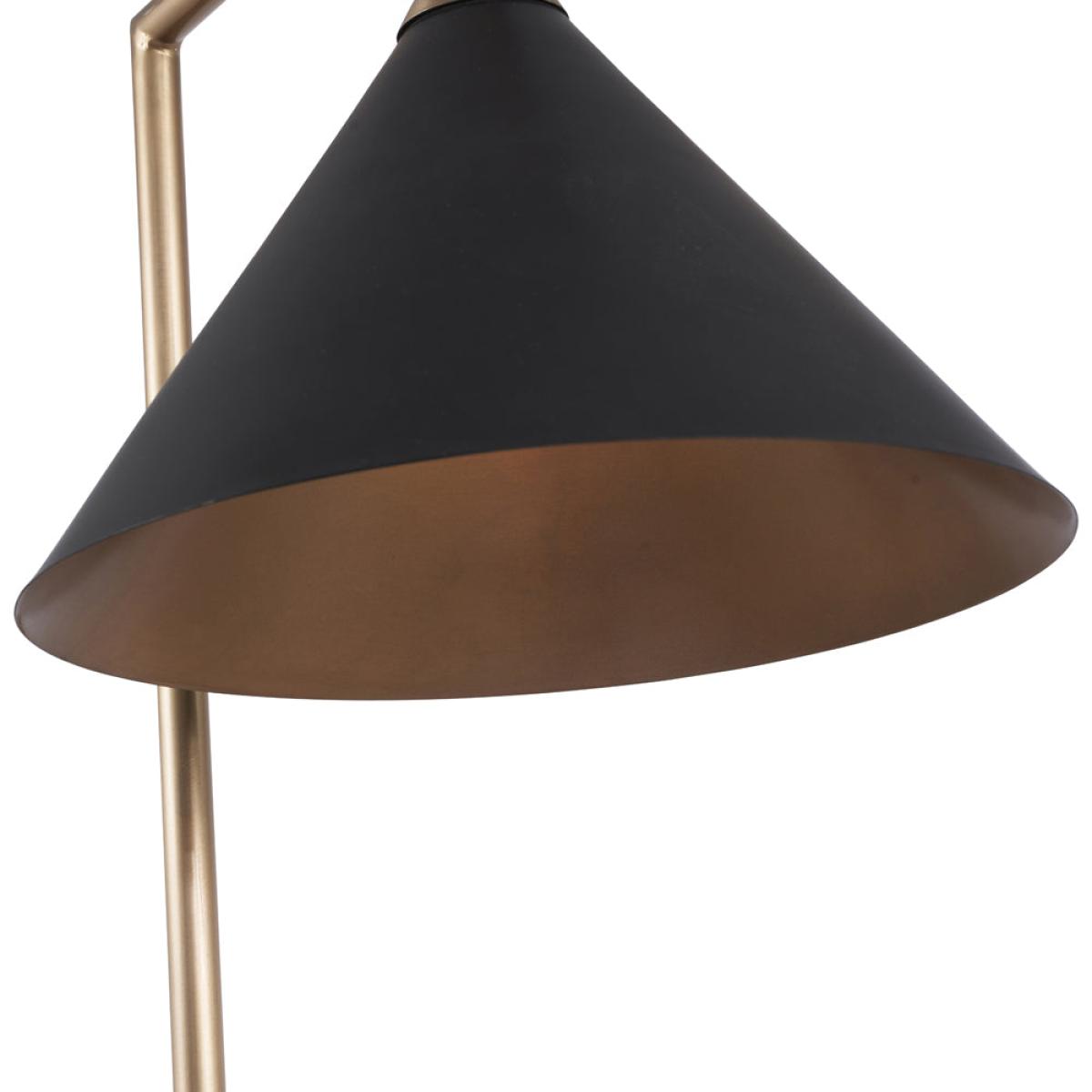 Olivia's Netty Floor Lamp in Matt Black And Antiuqe Brass – image 9