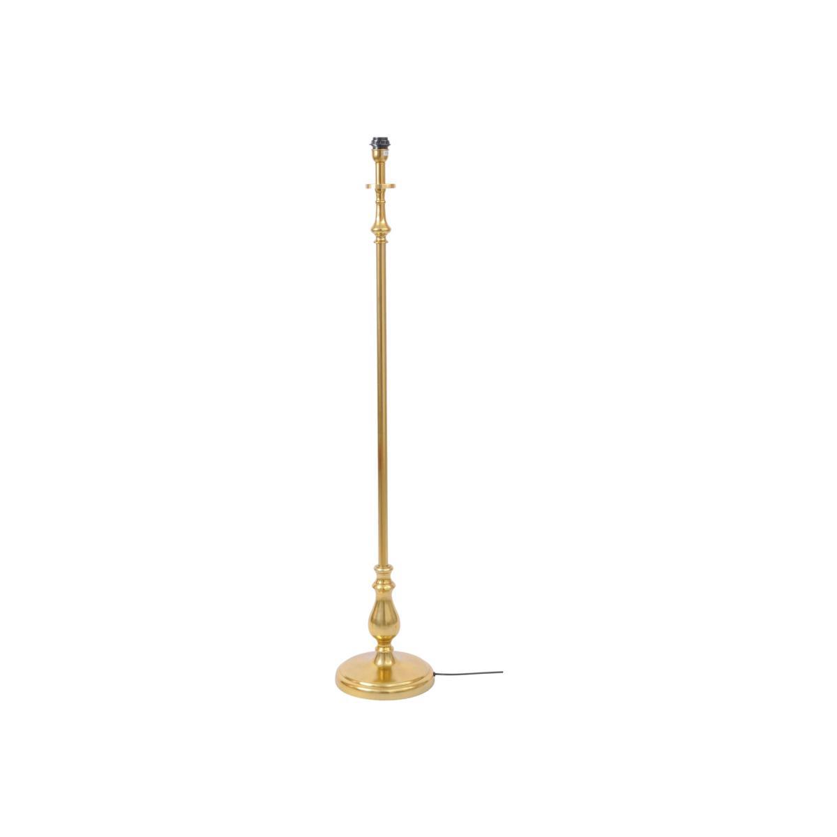 Libra Floor Lamp Base with Classic Detailing Shade Gold
