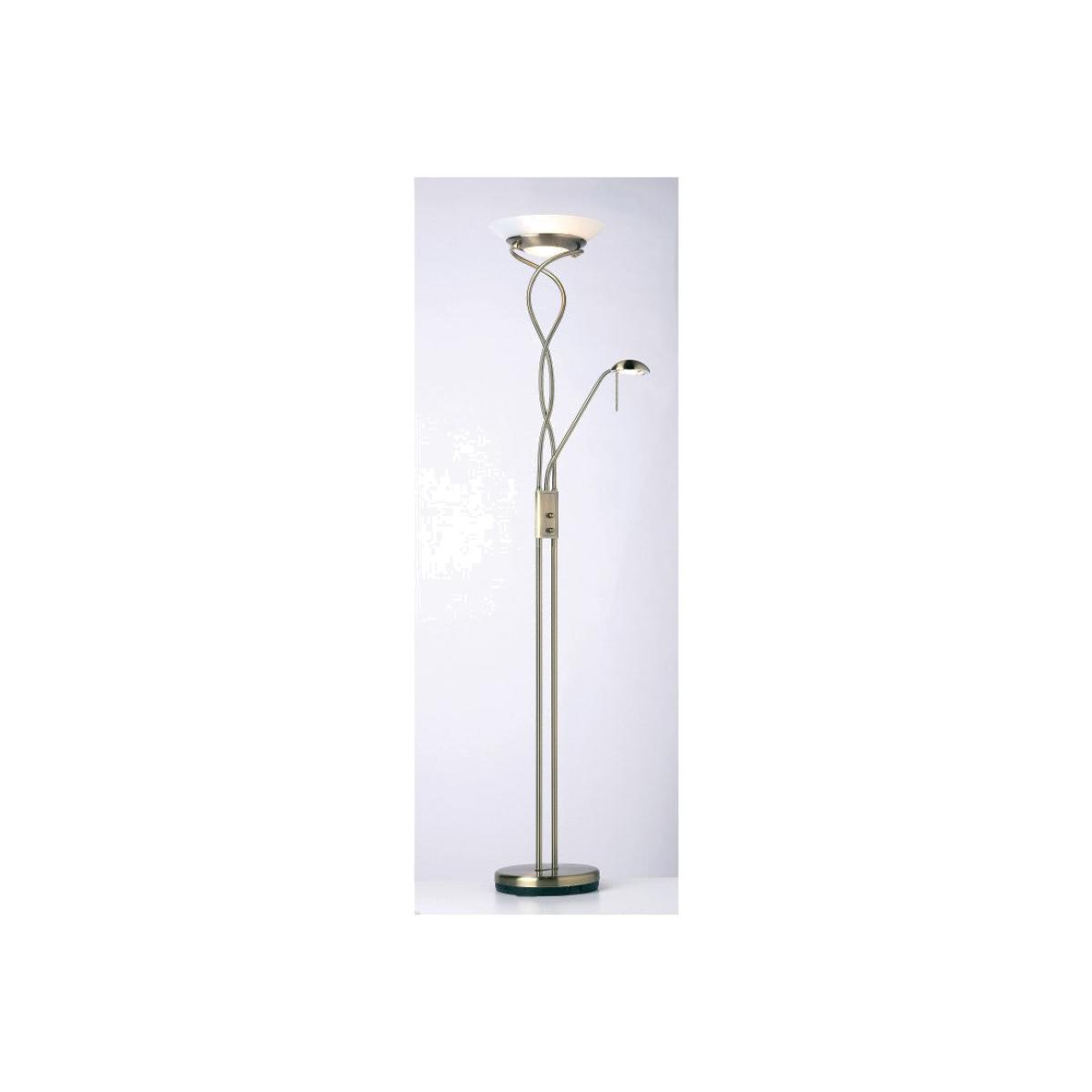 Gallery Direct Monaco Floor Lamp Antique Brass