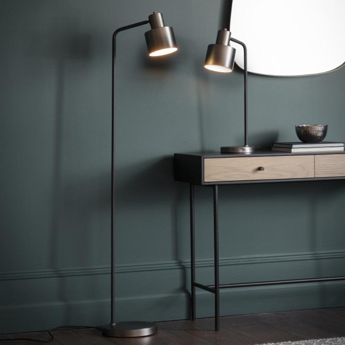 Gallery Interiors Selva Floor Lamp Silver