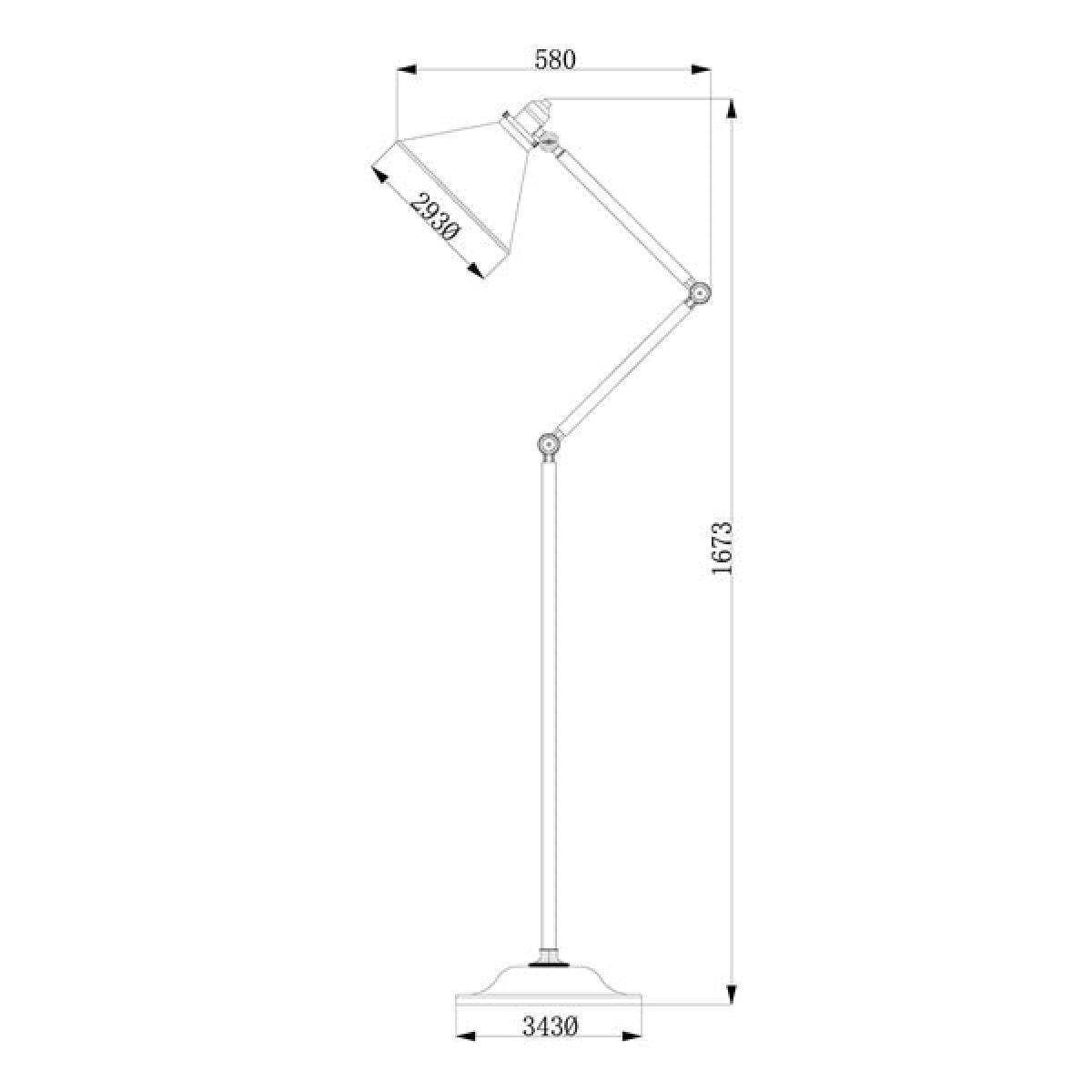 Elstead Provence 1 Light Floor Lamp Polished Nickel – image 3