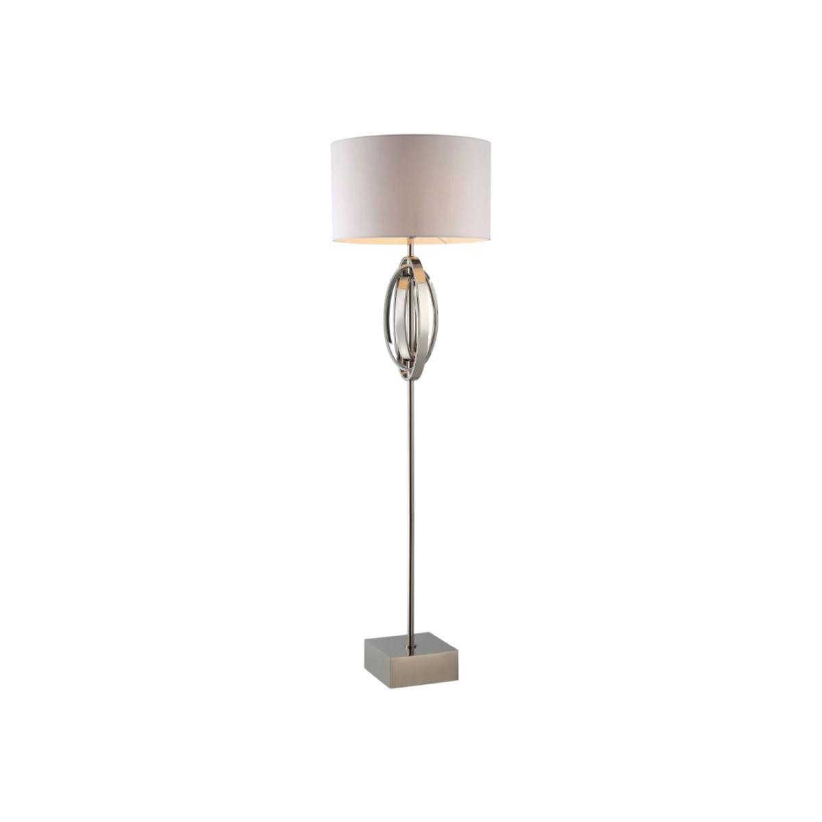 RV Astley Seraphina Oval Rings Floor Lamp Nickel