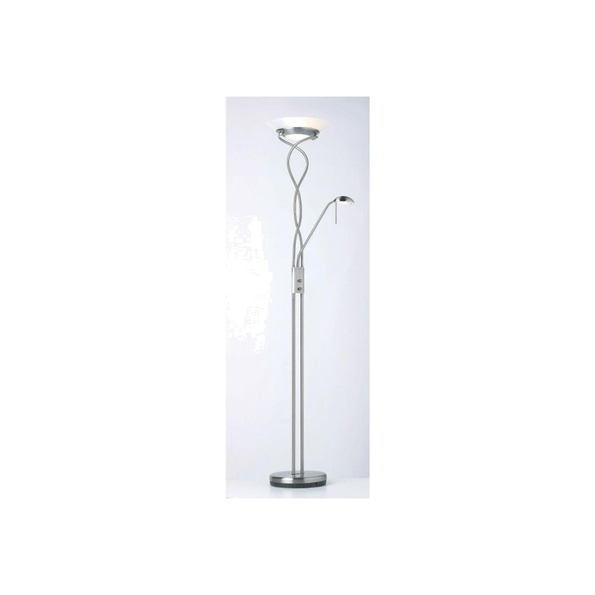 Gallery Direct Monaco Floor Lamp Satin Chrome