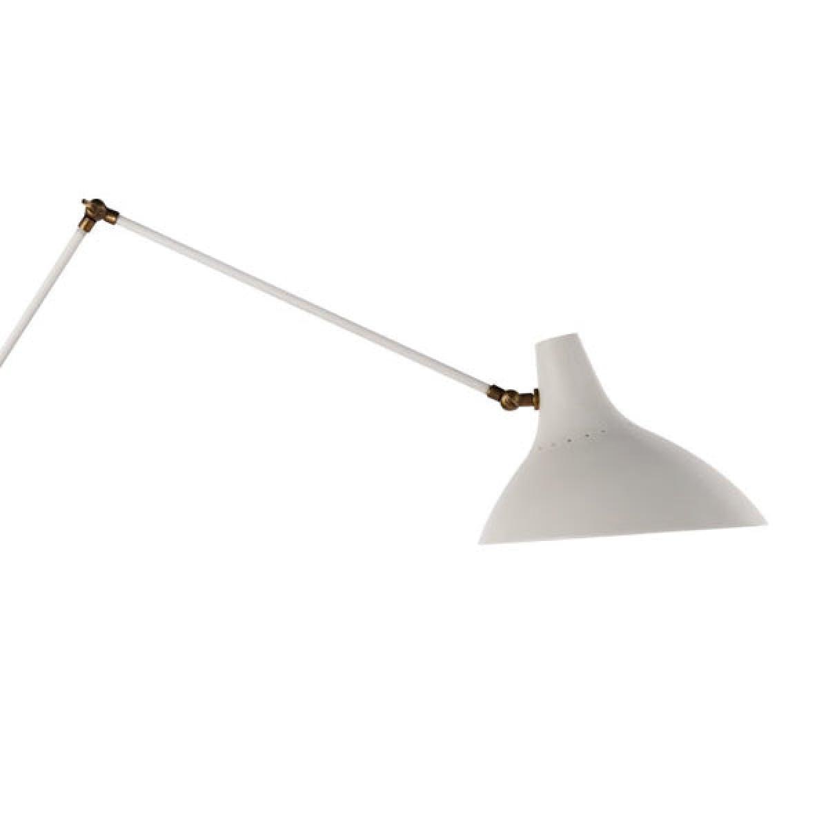 Andrew Martin Charlton Floor Lamp White And Brass – image 2