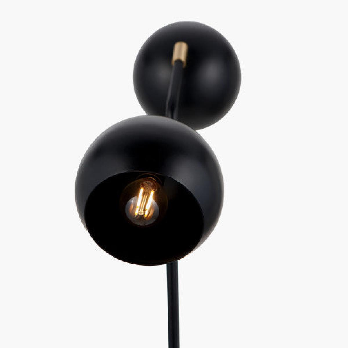 Olivia's Equinox Metal 2 Head Floor Lamp in Black – image 3