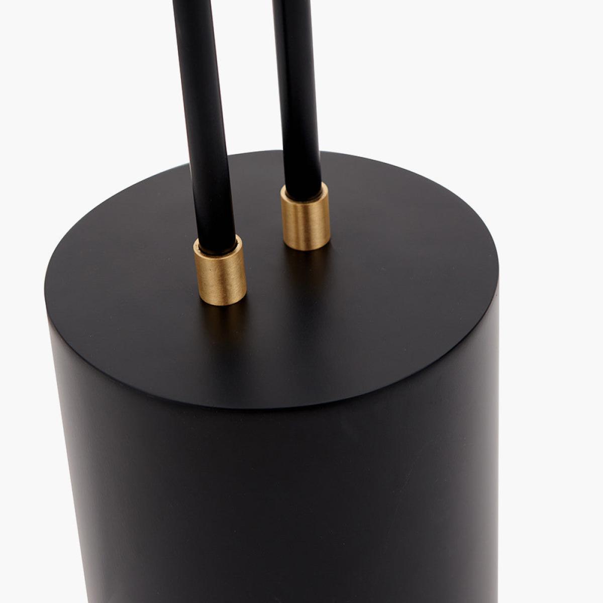 Olivia's Equinox Metal 2 Head Floor Lamp in Black – image 7