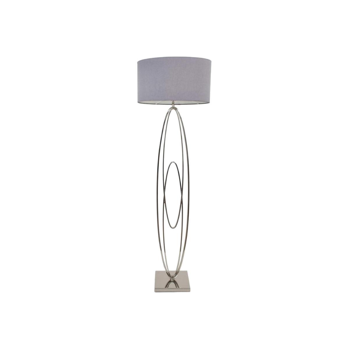 RV Astley Oval Floor Lamp Rings Nickel